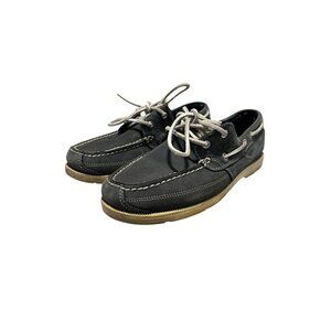 Timberland Earthkeepers Dark Gray‎ Leather Moccasin Deck Shoes Size 7.5 M